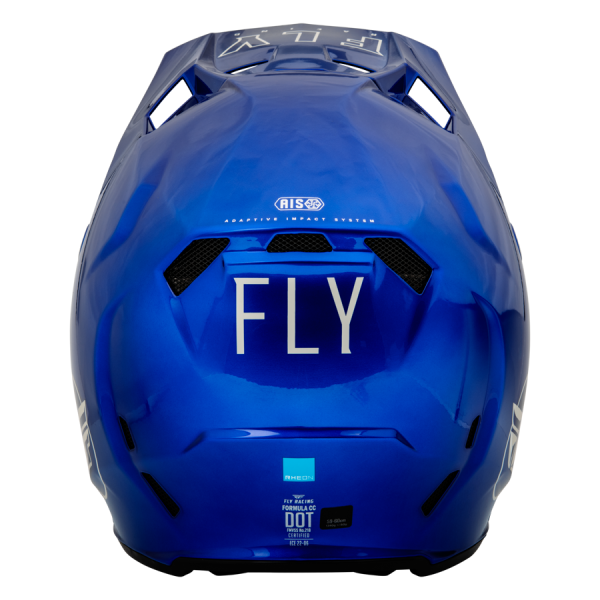 CASCO FLY RACING FORMULA CC CENTRUM METALLIC BLUE/GREY - Imagen 2