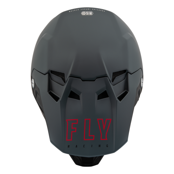 CASCO FLY RACING FORMULA CC CENTRUM MATTE GREY/BLACK/RED - Imagen 3