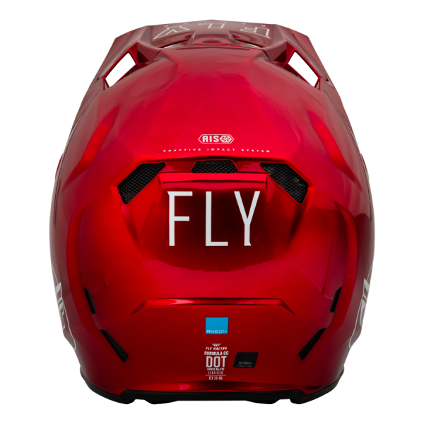 CASCO FLY RACING FORMULA CC CENTRUM METALLIC RED/WHITE - Imagen 2