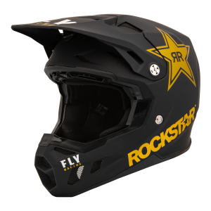 CASCO FLY RACING FORMULA CC ROCKSTAR MATTE BLACK/GOLD