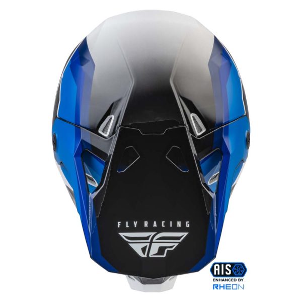 CASCO FLY RACING FORMULA CP RUSH BLACK/BLUE/WHITE - Imagen 3