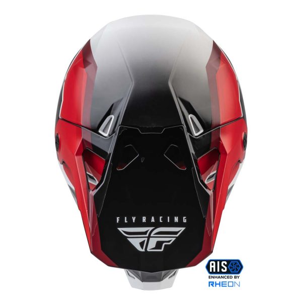 CASCO FLY RACING FORMULA CP RUSH BLACK/RED/WHITE - Imagen 3