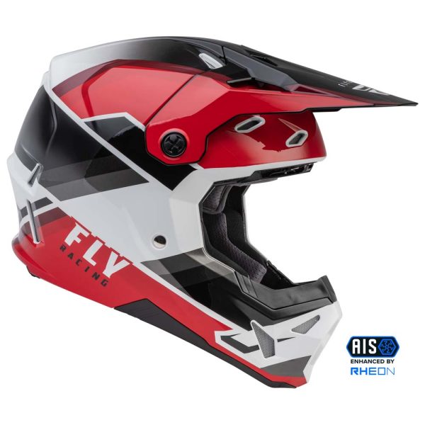 CASCO FLY RACING FORMULA CP RUSH BLACK/RED/WHITE - Imagen 4
