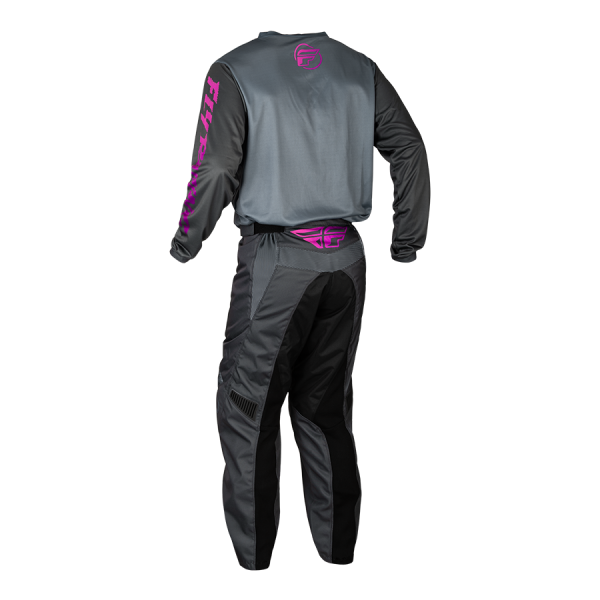 TRAJE FLY RACING 2024 F-16 YOUTH PINK/GREY/CHARCOAL - Imagen 2