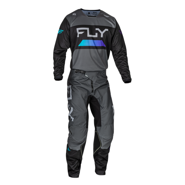 TRAJE FLY RACING 2024 KINETIC RELOAD CHARCOAL