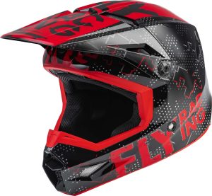 CASCO FLY RACING YOUTH KINETIC SCAN RED/BLACK