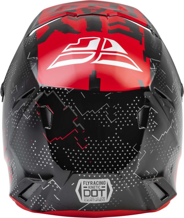 CASCO FLY RACING YOUTH KINETIC SCAN RED/BLACK - Imagen 3