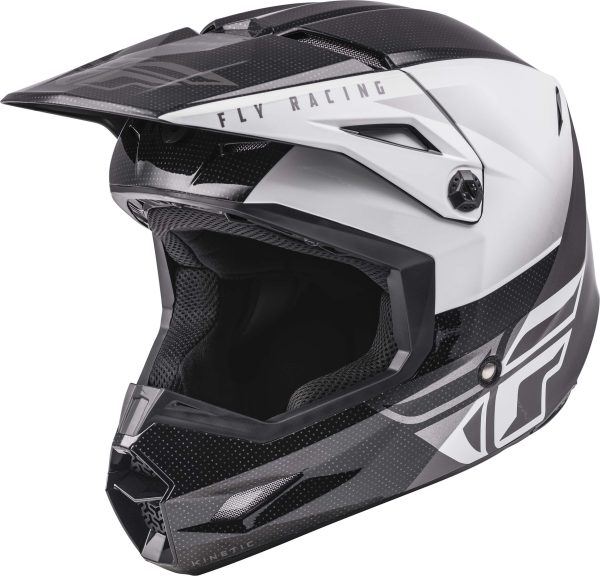 CASCO FLY RACING KINETIC STRAIGHT EDGE BLACK/WHITE