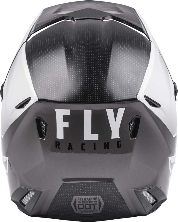 CASCO FLY RACING KINETIC STRAIGHT EDGE BLACK/WHITE - Imagen 3