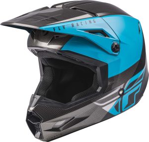 CASCO FLY RACING KINETIC STRAIGHT EDGE BLUE/GREY/BLACK