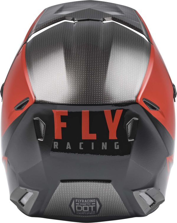 CASCO FLY RACING KINETIC STRAIGHT EDGE RED/BLACK/GREY - Imagen 3