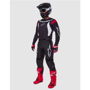 TRAJE ALPINESTARS FLUID HAUL 2025 NEGRO/BLANCO
