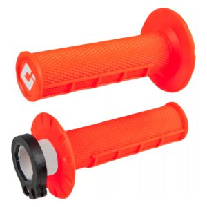 PUÑOS ODI MX LOCK-ON HALF-WAFFLE GRIP SET FLO ORANGE