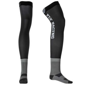 CALCETA FLY RACING KNEE SOCK BRACE BLK/GRY/WHT