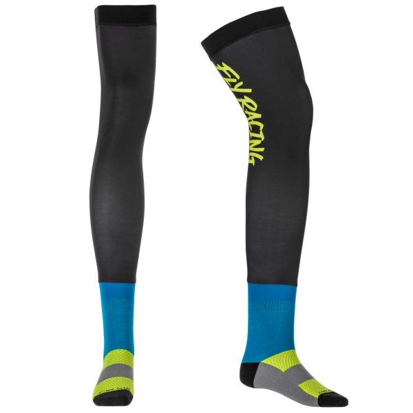 CALCETA FLY RACING KNEE SOCK BRACE HIVIS/BLK/BLUE