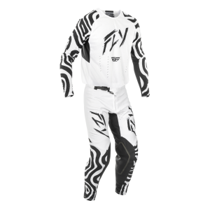TRAJE FLY RACING 2025 EVO DST L.E. ABYSS WHITE//BLACK