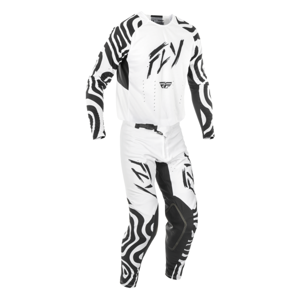 TRAJE FLY RACING 2025 EVO DST L.E. ABYSS WHITE//BLACK