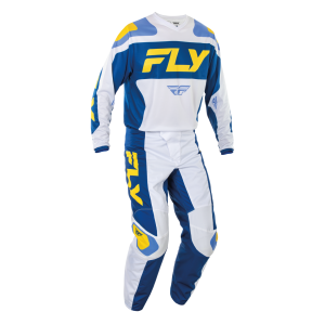 TRAJE FLY RACING 2025 F-16 WHITE//DARK BLUE//YELLOW
