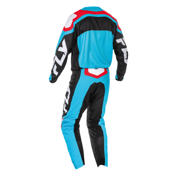 TRAJE FLY RACING 2025 F-16 CYAN//BLACK//WHITE - Imagen 2