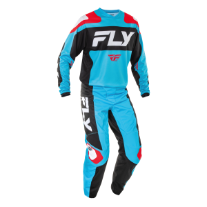 TRAJE FLY RACING 2025 F-16 CYAN//BLACK//WHITE