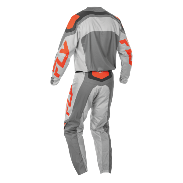 TRAJE FLY RACING 2025 F-16 GREY//ORANGE//LIGTH GREY - Imagen 2