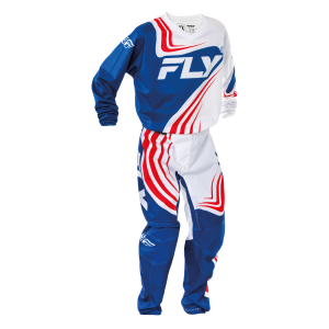 TRAJE FLY RACING 2025 F-16 YOUTH BLUE//RED//WHITE