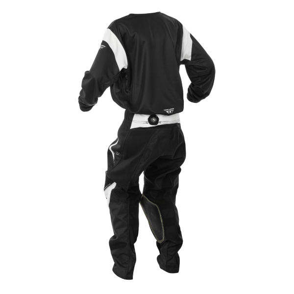 TRAJE FLY RACING 2025 KINETIC YOUTH STOKE  BLACK//WHITE - Imagen 2