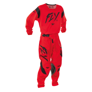 TRAJE FLY RACING 2025 KINETIC YOUTH STOKE RED//BLACK