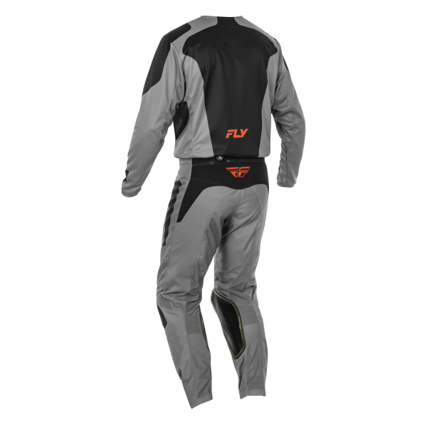 TRAJE FLY RACING 2025 KINETIC SYM GREY//ORANGE//BLACK - Imagen 2