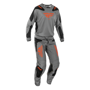 TRAJE FLY RACING 2025 KINETIC SYM GREY//ORANGE//BLACK