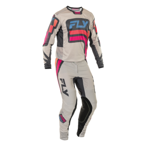 TRAJE FLY RACING 2025 LITE S.E. VICE LIGHT GREY//PINK//CORAL