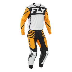 TRAJE FLY RACING 2025 LITE BLACK//MUSTARD//WHITE