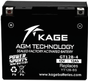 BATERIA KAGE YT12B-4 (ACTIVADA)