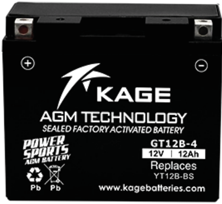 BATERIA KAGE YT12B-4 (ACTIVADA)