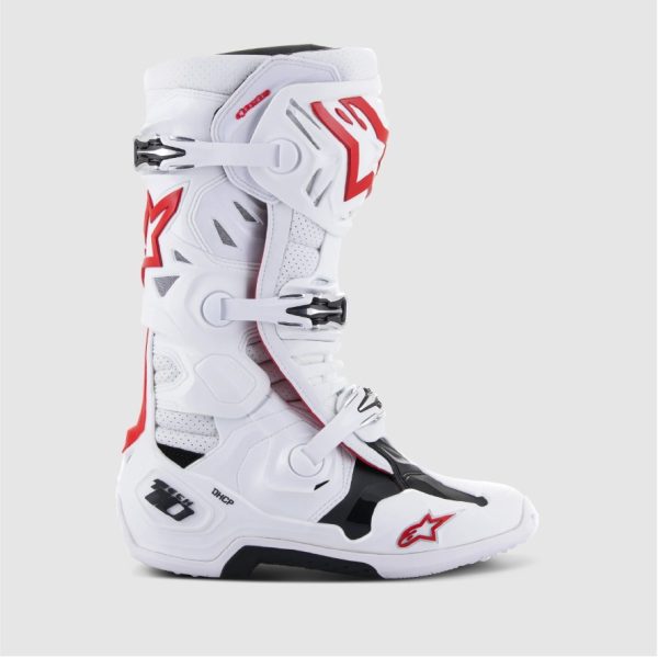 BOTA ALPINESTAS TECH 10 SUPERVENTED/BRIGHT RED - Imagen 2