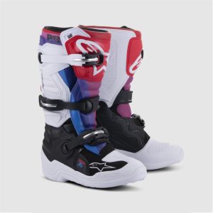 BOTA ALPINESTARS TECH 7S YOUTH WHITE/BLACK/RAINBOW