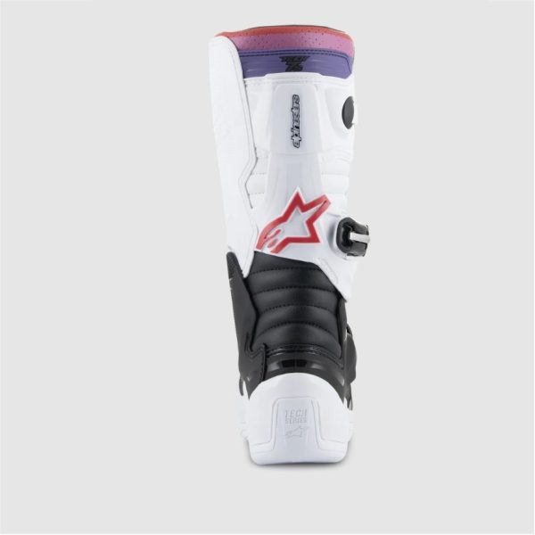 BOTA ALPINESTARS TECH 7S YOUTH WHITE/BLACK/RAINBOW - Imagen 3