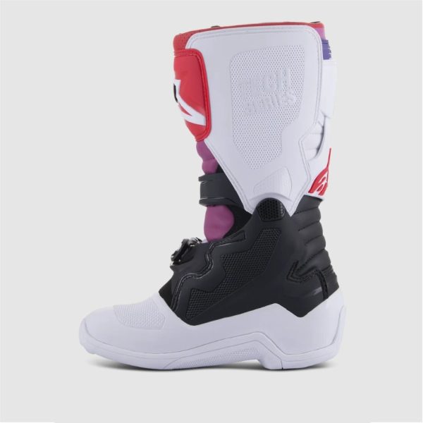 BOTA ALPINESTARS TECH 7S YOUTH WHITE/BLACK/RAINBOW - Imagen 5