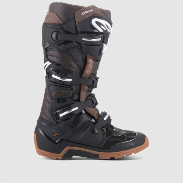 BOTA ALPINESTARS TECH 7 ENDURO BLACK/DARK BROWN - Imagen 2