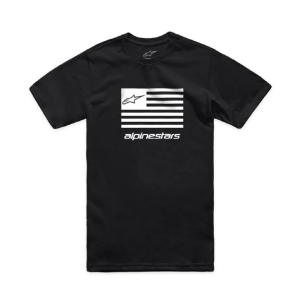 POLERA ALPINESTARS FLAG CSF BLACK/WHITE
