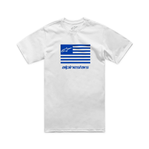 POLERA ALPINESTARS FLAG CSF WHITE/BLUE