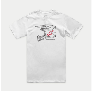 POLERA ALPINESTARS MX HELMET CSF WHITE