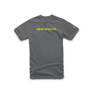 POLERA ALPINESTARS LINEAR WORDMARK CHARCOAL/FL
