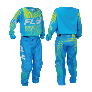 Traje Fly Racing F-16 Youth Blue Hi viz