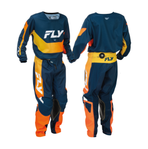 Traje Fly Racing Kinetic Youth Navi Orange