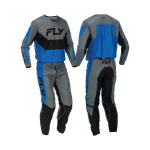 Traje Fly Racing Kinetic Blue Black Grey