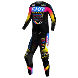 TRAJE FXR PODIUM GLADIATOR MX 2026 BLACK/BLUE/RAZZ