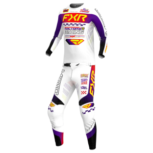 TRAJE FXR PODIUM GLADIATOR MX 2026 WHITE/PURPLE/RED