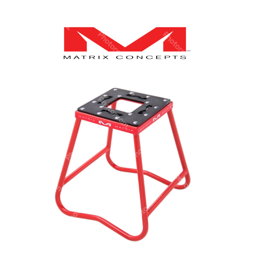 STAND ACERO PARA MOTO MATRIX CONCEPTS C-1 ROJO