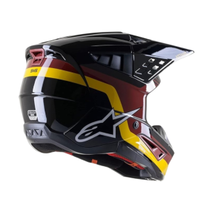 CASCO ALPINESTARS S-M5 VENTURE BLACK/BURG/YELLOW